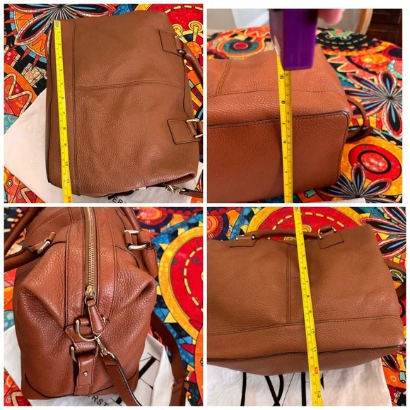 Diane Von Furstenberg Authentic Leather Satchel/ Shoulder Bag - Picture 3 of 16